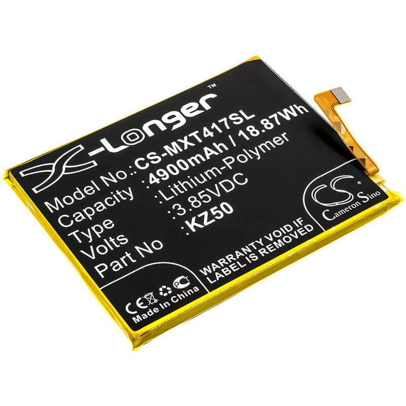 3.85V, Li-Polymer, 4900mAh, SmartPhone battery fits Motorola, Kz50, Moto G Power, Pah30004, 18.87Wh Mobile, SmartPhone Cameron Sino Technology Limited (Smartphone)
