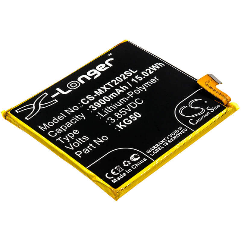 3.85V, Li-Polymer, 3900mAh, SmartPhone battery fits Motorola, Kg50, Moto One Hyper, Xt2027, 15.02Wh Mobile, SmartPhone Cameron Sino Technology Limited (Smartphone)