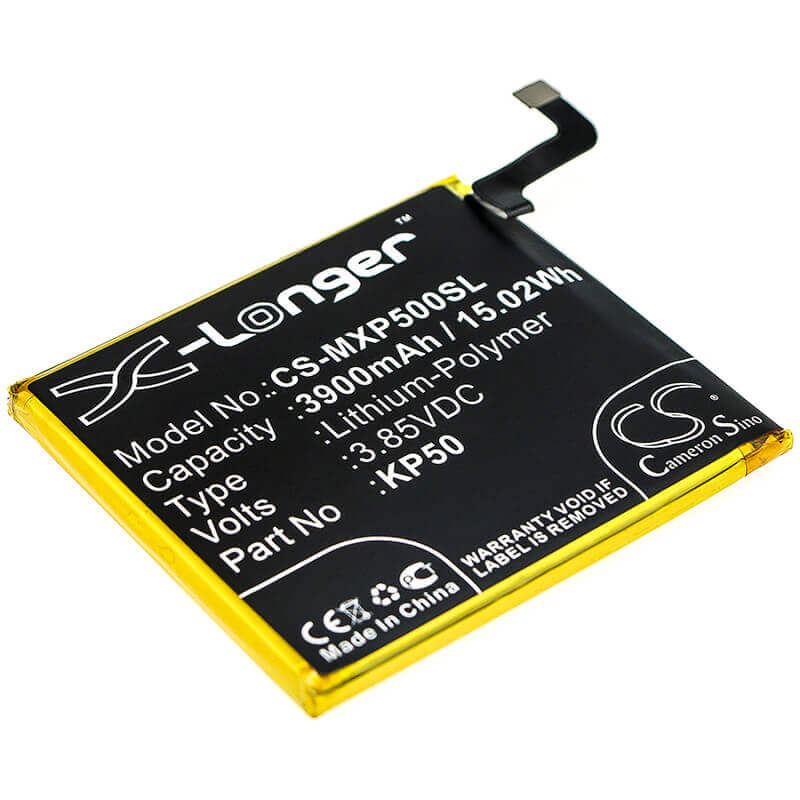 3.85V, Li-Polymer, 3900mAh, SmartPhone battery fits Motorola, Kp50, Moto One Zoom, Moto One Zoom Global, 15.02Wh Mobile, SmartPhone Cameron Sino Technology Limited (Smartphone)