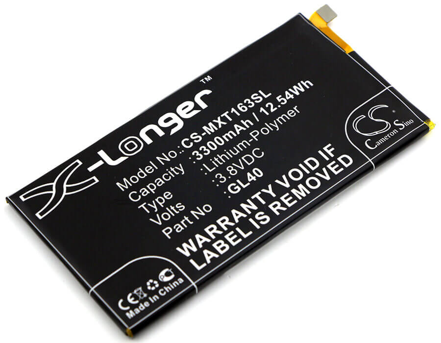 3.8V, Li-Polymer, 3300mAh, SmartPhone battery fits Motorola, Gl40, Moto Z Play, Moto Z Play Droid, 12.54Wh Mobile, SmartPhone Cameron Sino Technology Limited (Smartphone)