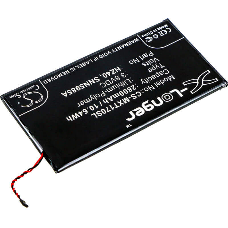 3.8V, Li-Polymer, 2800mAh, SmartPhone battery fits Motorola, Hz40, Moto Z2 Play, Moto Z2 Play Dual Sim, 10.64Wh Mobile, SmartPhone Cameron Sino Technology Limited (Smartphone)