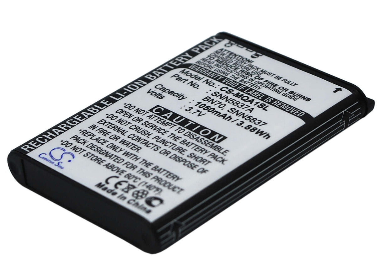 3.7V, Li-ion, 1050mAh, SmartPhone battery fits Motorola, Bn70, Mt710, 3.89Wh Mobile, SmartPhone Cameron Sino Technology Limited (Suspended)