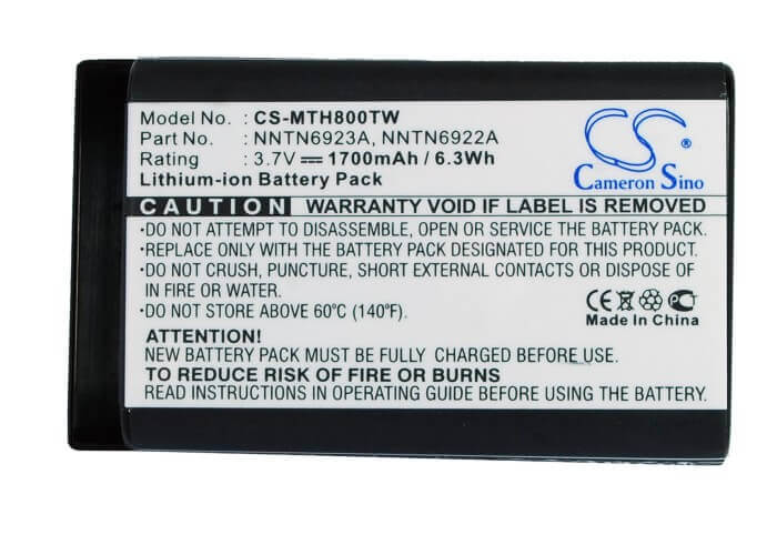 Two-way radio battery For Motorola Mth800, Mth650 3.7v, 1700mah - 6.29wh Two-Way Radio Cameron Sino Technology Limited