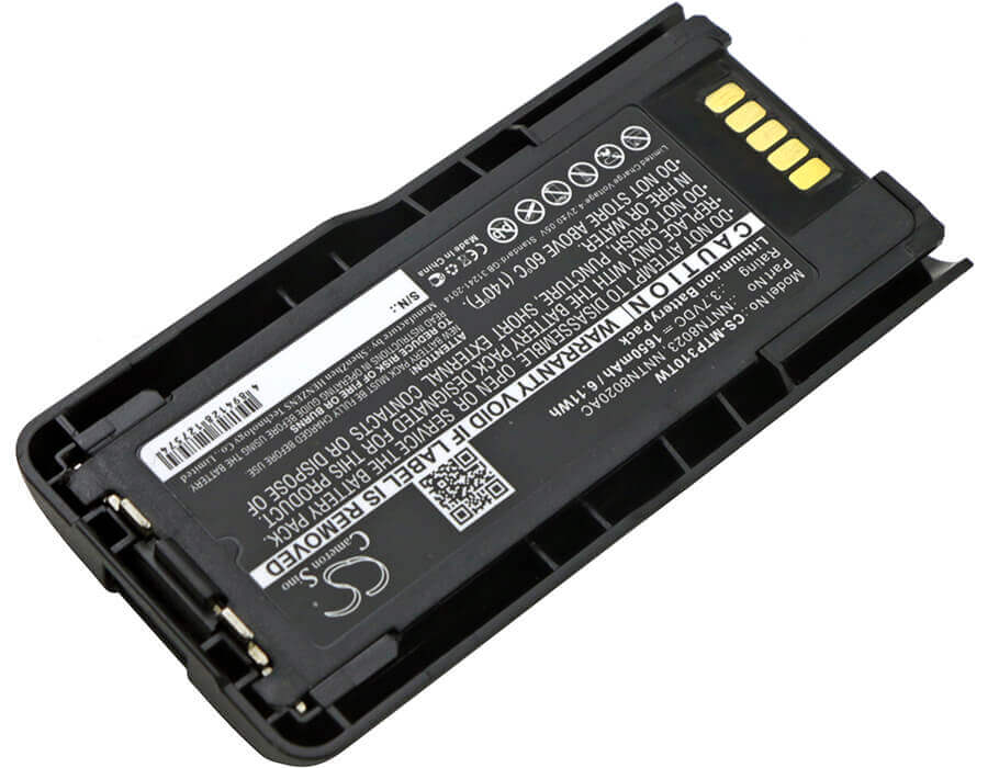 3.7V, Li-ion, 1650mAh, Two-Way Radio battery fits Motorola, Nntn8020, Mtp3100, Mtp3150, 6.11Wh Two-Way Radio Cameron Sino Technology Limited