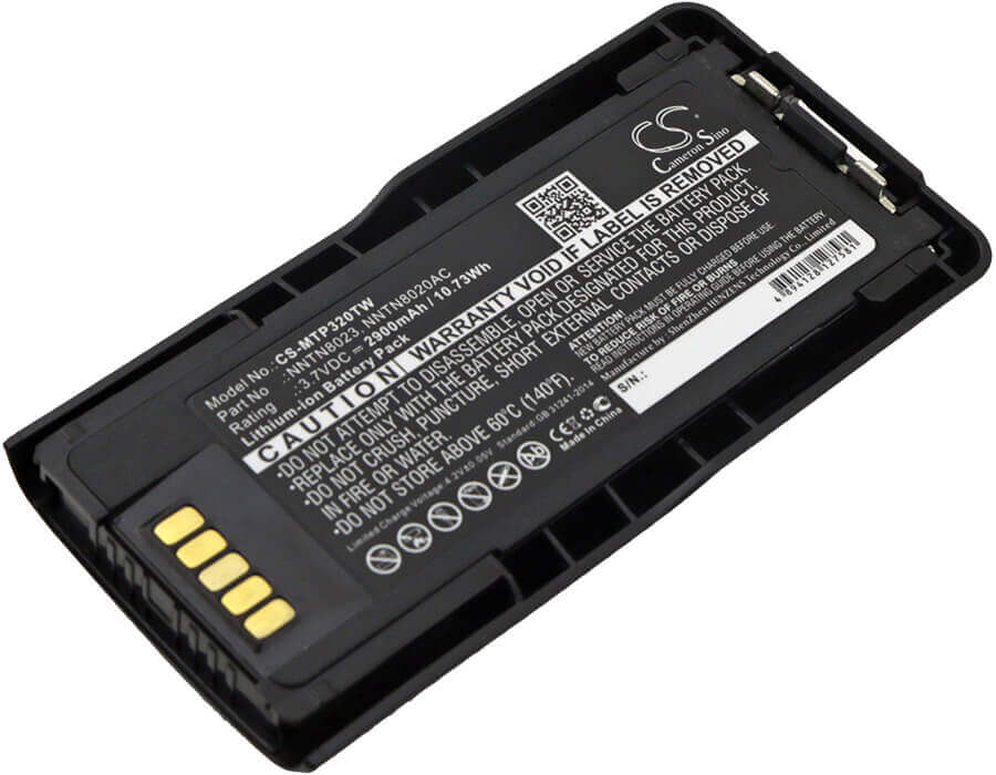 3.7V, Li-ion, 2900mAh, Two-Way Radio battery fits Motorola, Nntn8020, Mtp3100, Mtp3150, 10.73Wh Two-Way Radio Cameron Sino Technology Limited