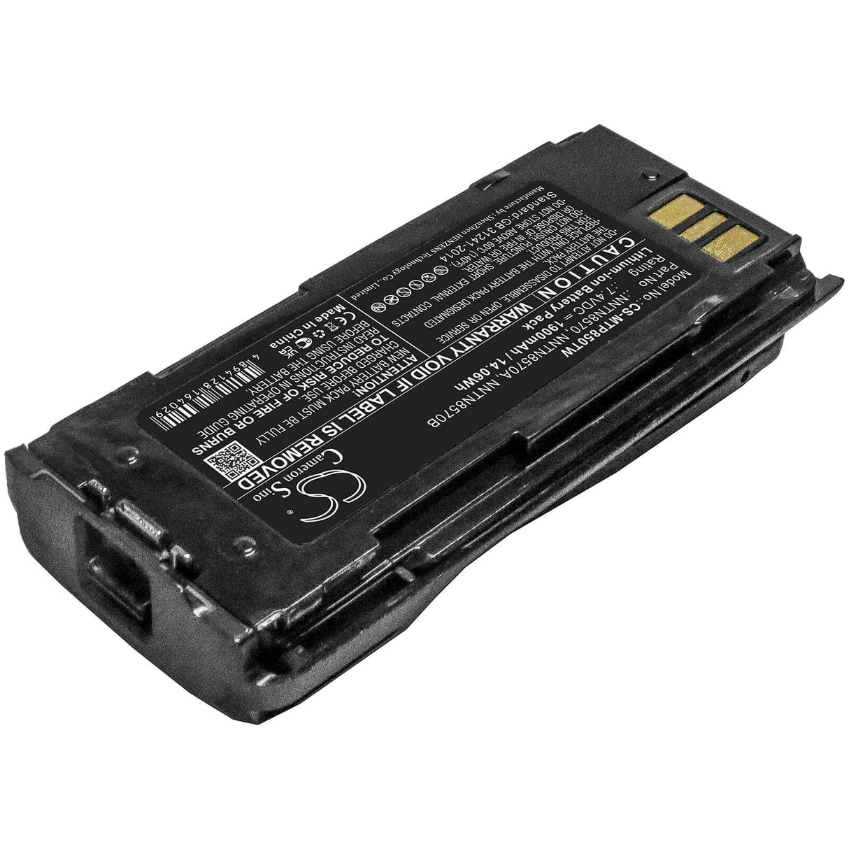 7.4V, Li-ion, 1900mAh, Two-Way Radio battery fits Motorola, Nntn8570, Mtp8500, Mtp8500ex, 14.06Wh Two-Way Radio Cameron Sino Technology Limited