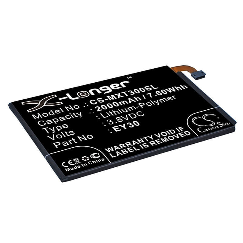 3.8V, Li-Polymer, 2000mAh, SmartPhone battery fits Motorola, Ey30, Moto X 2nd 2015, Moto X 3605, 7.6Wh Mobile, SmartPhone Cameron Sino Technology Limited (Smartphone)