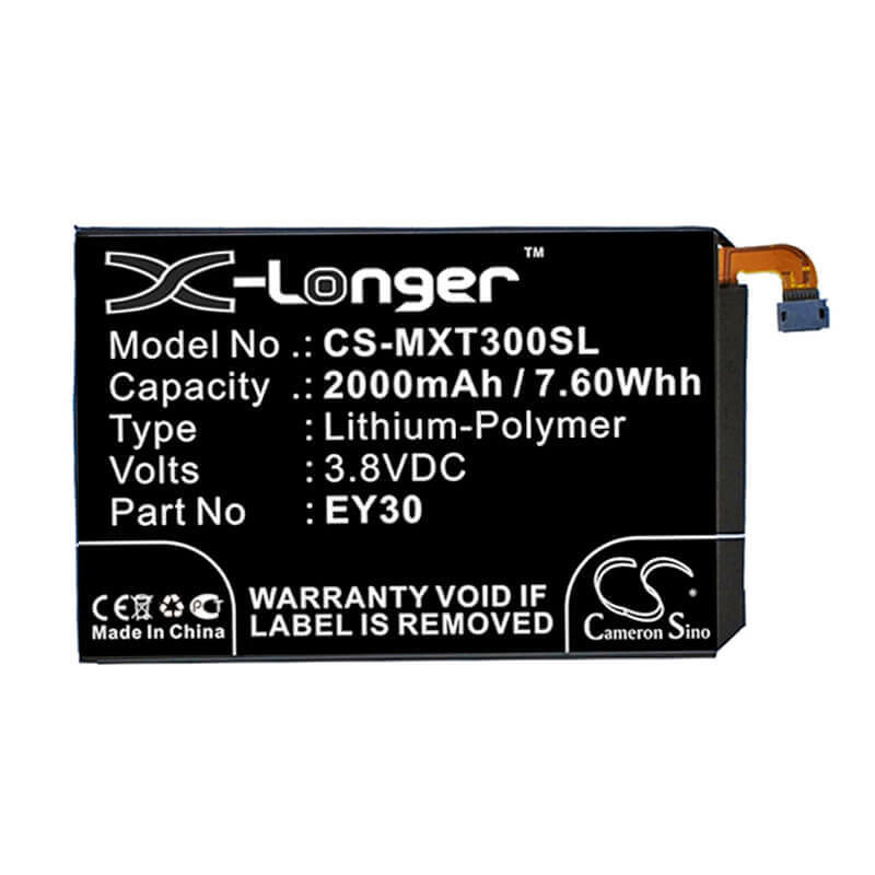 3.8V, Li-Polymer, 2000mAh, SmartPhone battery fits Motorola, Ey30, Moto X 2nd 2015, Moto X 3605, 7.6Wh Mobile, SmartPhone Cameron Sino Technology Limited (Smartphone)