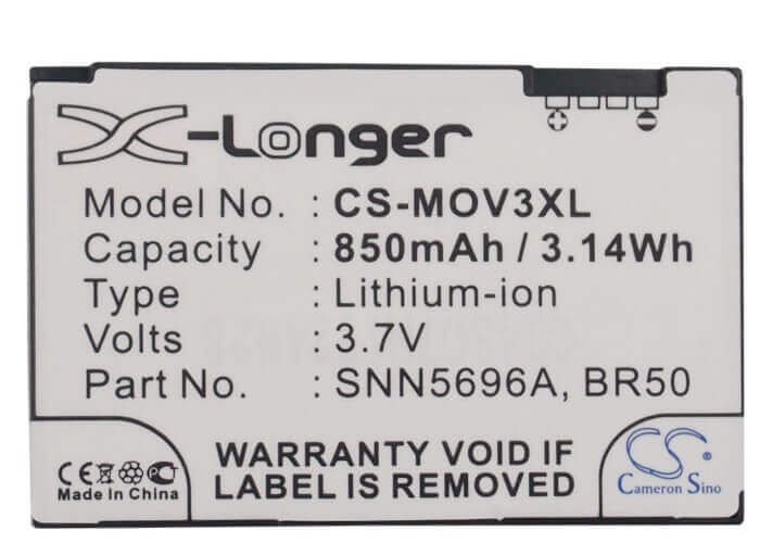 Battery For Motorola Pebl U6, Razr V3, Razr V3c 3.7v, 850mah - 3.15wh Batteries for Electronics Cameron Sino Technology Limited (Suspended)