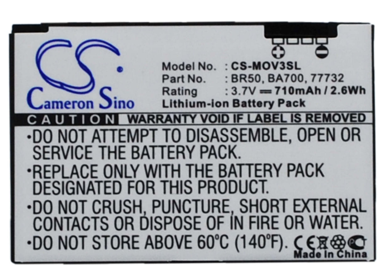 3.7V, Li-ion, 710mAh, SmartPhone battery fits Motorola, 22320, Flip P, Lifestyle 285, 2.63Wh Mobile, SmartPhone Cameron Sino Technology Limited (Smartphone)