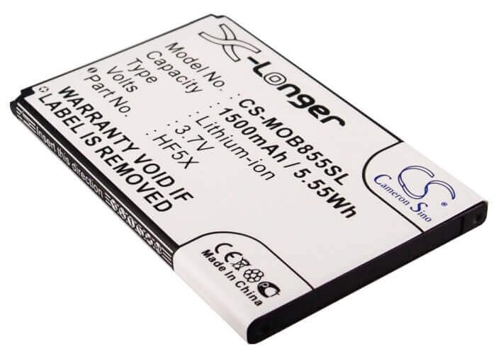 3.7V, Li-ion, 1500mAh, SmartPhone battery fits Sprint, Motorola, Hf5x, Defy Mini, Mb835, 5.55Wh Mobile, SmartPhone Cameron Sino Technology Limited (Smartphone)