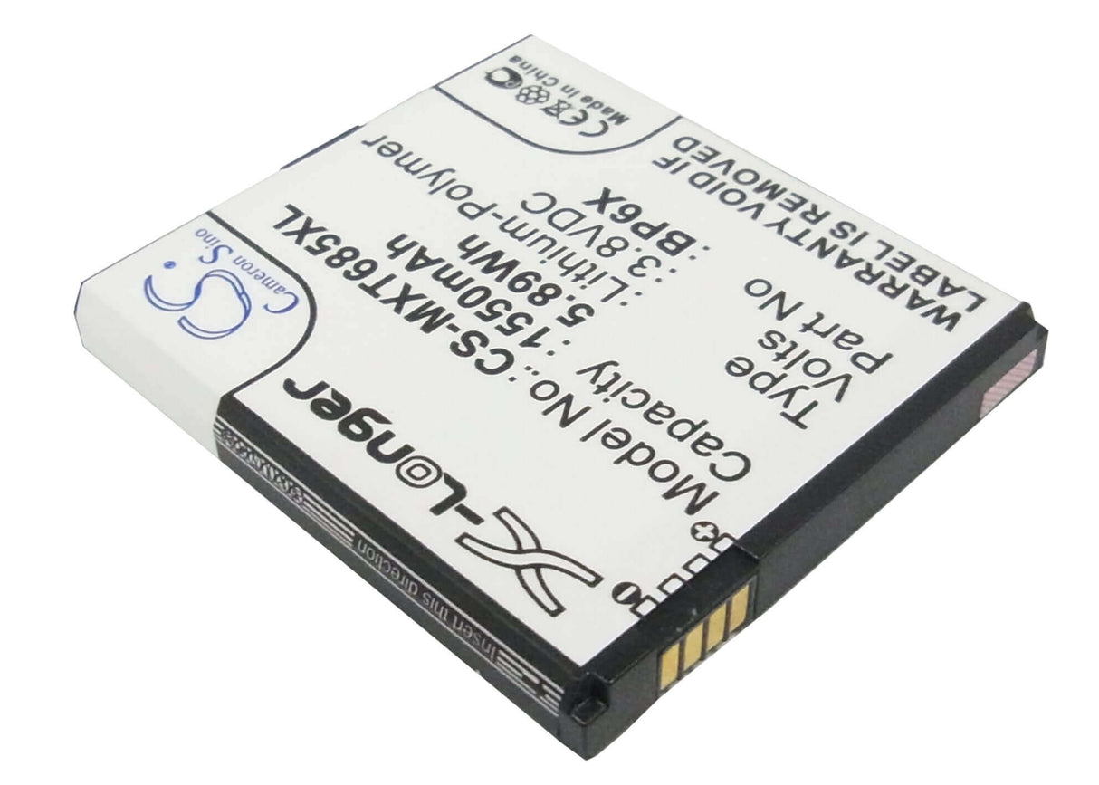 3.8V, Li-Polymer, 1550mAh, SmartPhone battery fits Motorola, Hp6x, Motosmart Plus, Pro, 5.89Wh Mobile, SmartPhone Cameron Sino Technology Limited (Smartphone)