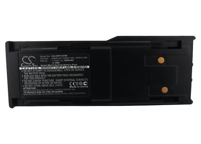 7.5V, Ni-MH, 1800mAh, Two-Way Radio battery fits Motorola, Hnn8148, Radius P110, 13.5Wh Two-Way Radio Cameron Sino Technology Limited