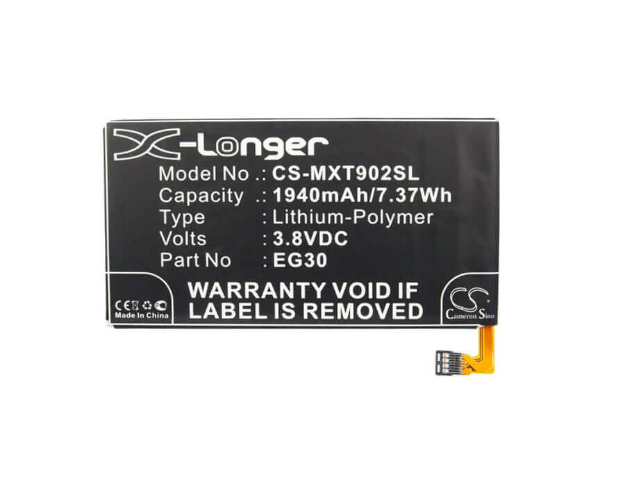 3.8V, Li-Polymer, 1940mAh, SmartPhone battery fits Motorola, Eg30, Droid Mini, Droid Razr I, 7.37Wh Mobile, SmartPhone Cameron Sino Technology Limited (Smartphone)
