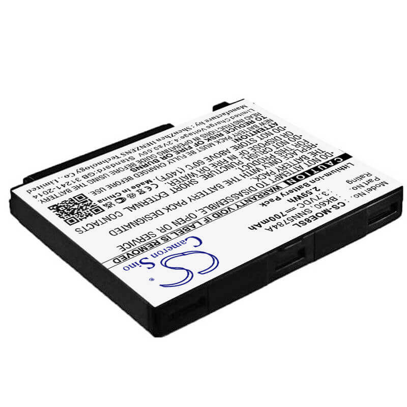 3.7V, Li-ion, 700mAh, batterie de smartphone compatible avec Motorola, Bk60, A1600, A1800, 2.59Wh Mobile, Smartphone Cameron Sino Technology Limited (Smartphone)