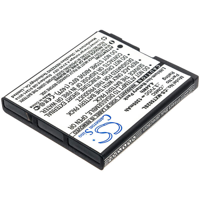 3.7V, Li-ion, 1200mAh, SmartPhone battery fits Motorola, Hh06, Greco, Quench Xt5, 4.44Wh Mobile, SmartPhone Cameron Sino Technology Limited (Suspended)