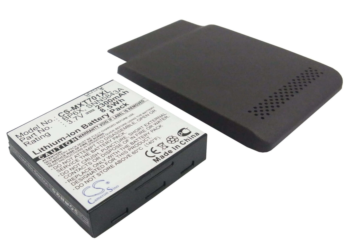 3.7V, Li-ion, 2300mAh, SmartPhone battery fits Motorola, Bp6x, Xt701, 8.51Wh Mobile, SmartPhone Cameron Sino Technology Limited (Smartphone)