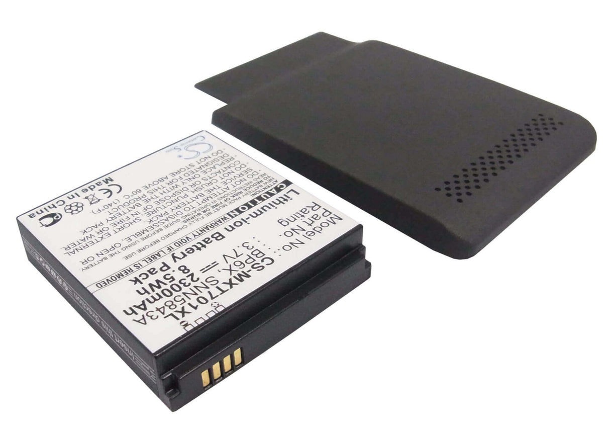 3.7V, Li-ion, 2300mAh, SmartPhone battery fits Motorola, Bp6x, Xt701, 8.51Wh Mobile, SmartPhone Cameron Sino Technology Limited (Smartphone)