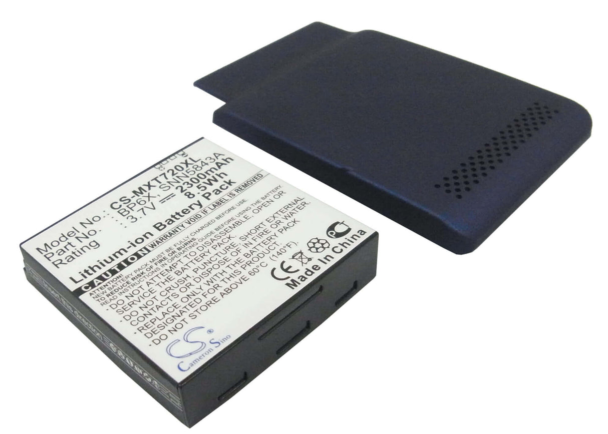 3.7V, Li-ion, 2300mAh, SmartPhone battery fits Motorola, Bp6x, Xt720, 8.51Wh Mobile, SmartPhone Cameron Sino Technology Limited (Suspended)