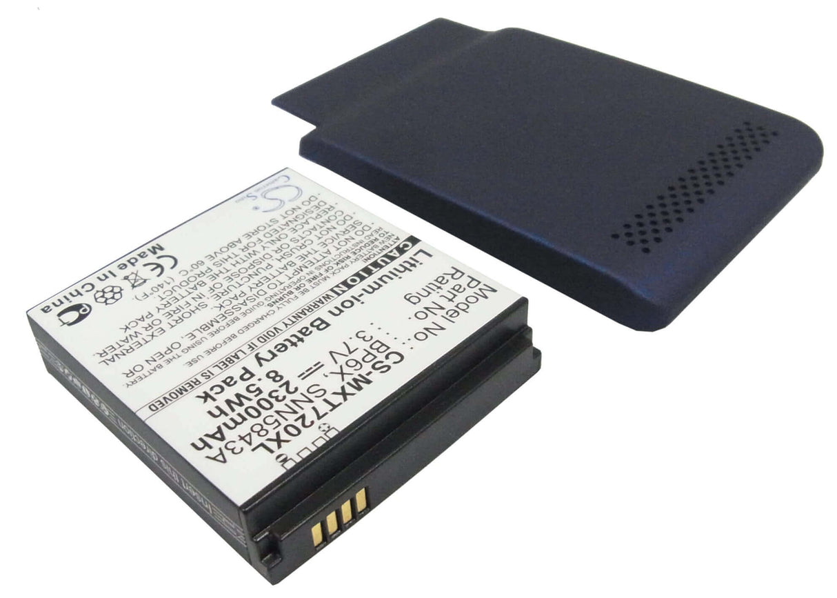 3.7V, Li-ion, 2300mAh, SmartPhone battery fits Motorola, Bp6x, Xt720, 8.51Wh Mobile, SmartPhone Cameron Sino Technology Limited (Suspended)