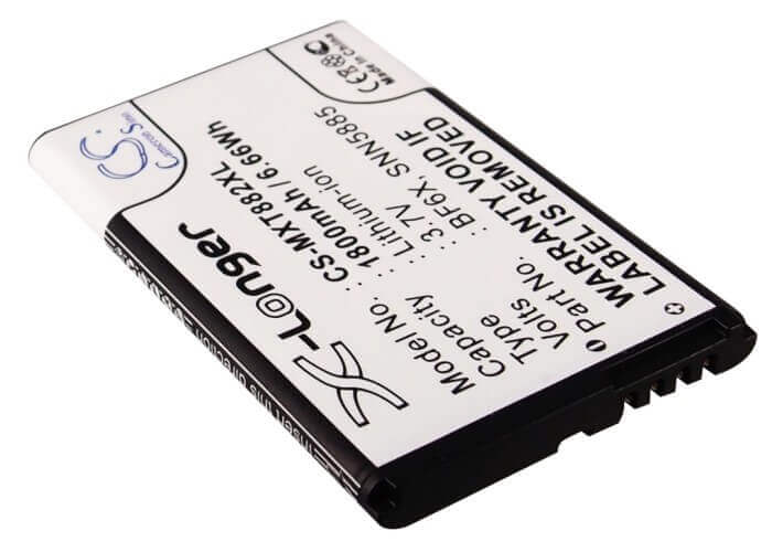 3.7V, Li-ion, 1800mAh, SmartPhone battery fits Motorola, Bf6x, Domino +, Droid 3, 6.66Wh Mobile, SmartPhone Cameron Sino Technology Limited (Smartphone)