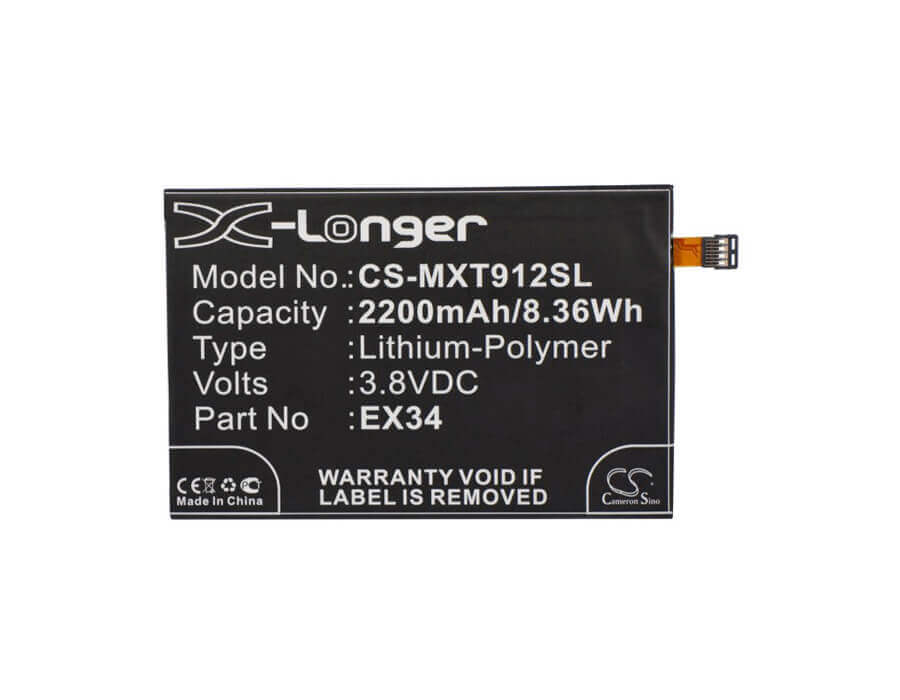 3.8V, Li-Polymer, 2200mAh, SmartPhone battery fits Motorola, Ex34, Ghost, Moto X, 8.36Wh Mobile, SmartPhone Cameron Sino Technology Limited (Smartphone)