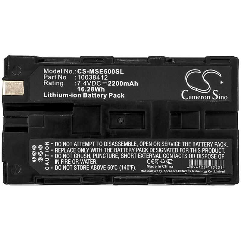 Batterie de caméra thermique pour Msa Evolution 5000, Evolution 5200 7.4v, 2200mah - 16.28wh Caméra thermique Cameron Sino Technology Limited