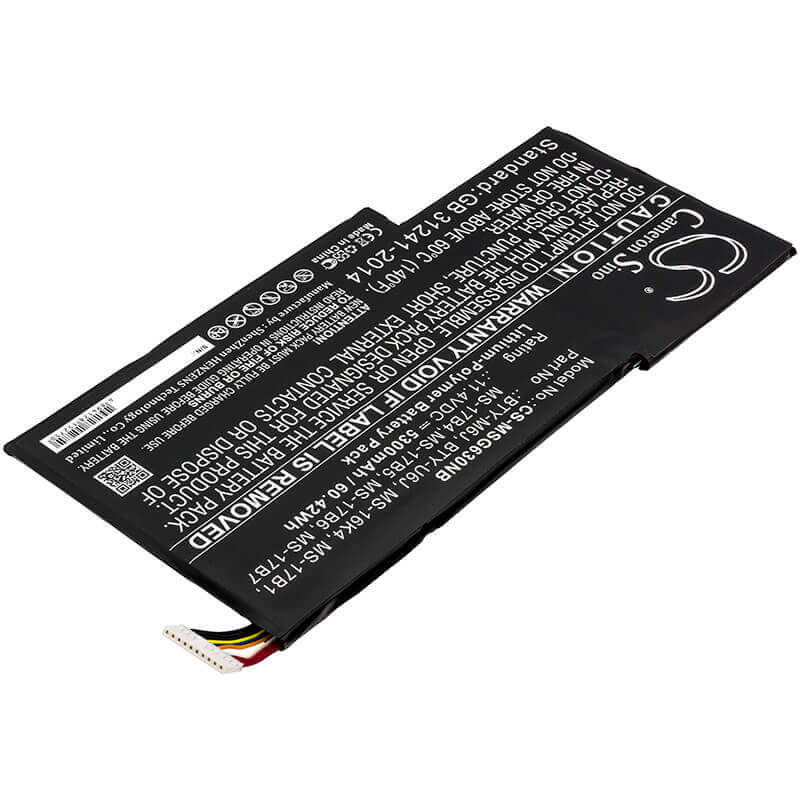Battery For Msi, 0016k2-213, 0016k2-214, 0016k2-468 11.4v, 5300mah - 60.42wh Notebook, Laptop Cameron Sino Technology Limited