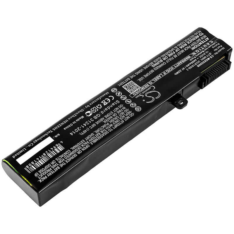 Notebook battery For Msi, Ge62, Ge62 2qc-264xcn 10.8v, 4400mah - 47.52wh Notebook, Laptop Cameron Sino Technology Limited