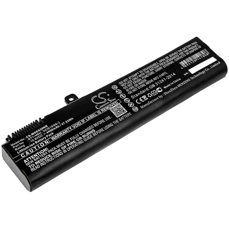 Notebook battery For Msi, Ge62, Ge62 2qc-264xcn 10.8v, 4400mah - 47.52wh Notebook, Laptop Cameron Sino Technology Limited