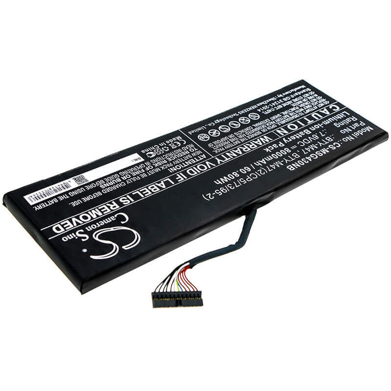Battery For Msi, Gs40, Gs40 6qd, Gs40 6qd Phantom 7.6v, 8000mah - 60.80wh Notebook, Laptop Cameron Sino Technology Limited