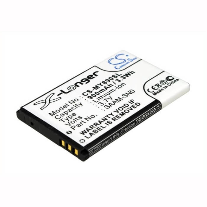 3,7V, Li-ion, 900mAh, batterie de console de jeu compatible avec Aligator, Kddi, Utec, Explay, Sagem, Vex, 189950240, A310, A340, 3,33Wh Console de jeu Cameron Sino Technology Limited