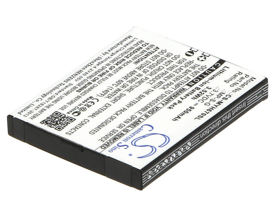 3.7V, Li-ion, 950mAh, SmartPhone battery fits Myphone, Mp-s-g, 6670 City, 3.52Wh Mobile, SmartPhone Cameron Sino Technology Limited (Smartphone)