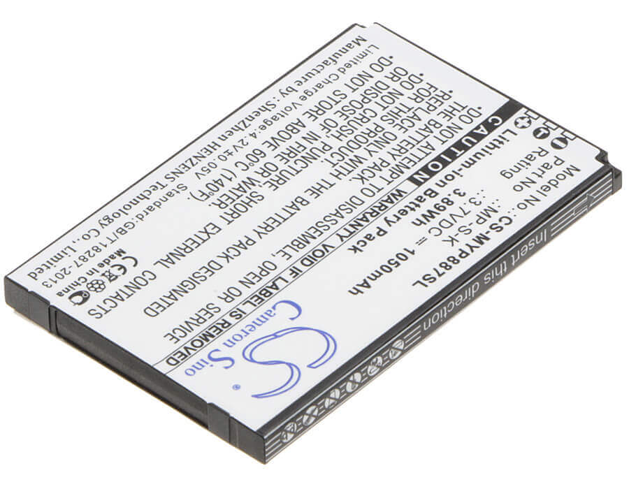 3.7V, Li-ion, 1050mAh, SmartPhone battery fits Myphone, Mp-s-k, 8870, 3.89Wh Mobile, SmartPhone Cameron Sino Technology Limited (Smartphone)