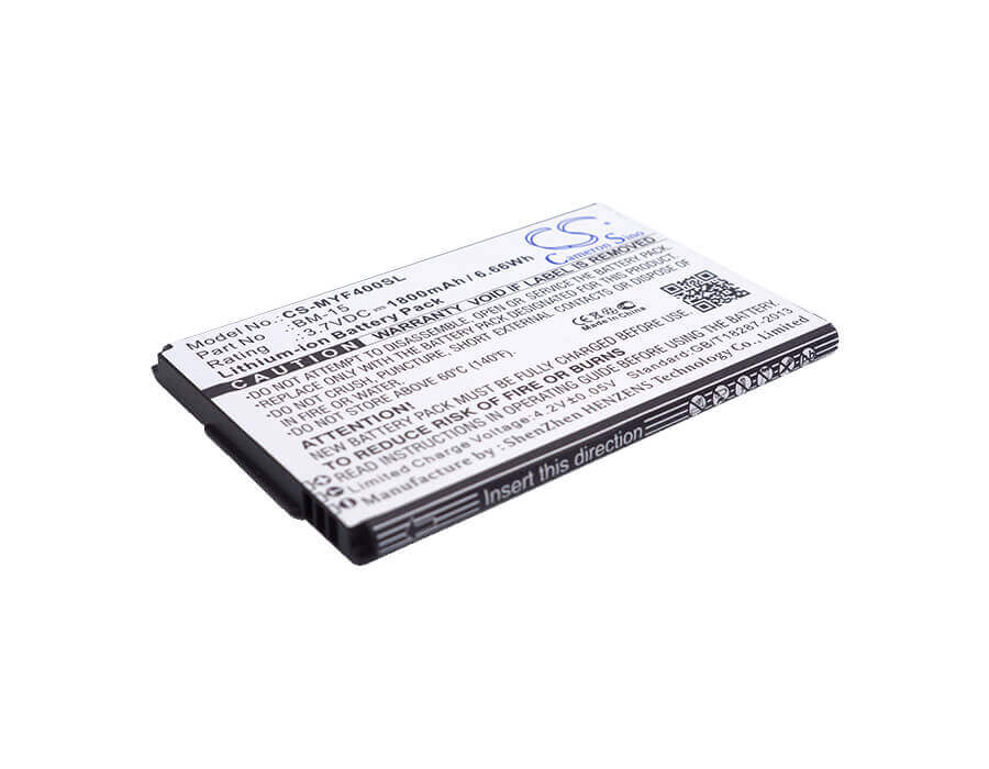3.7V, Li-ion, 1800mAh, Batterie de smartphone compatible avec Myphone, Bm-15, Fun4, 6.66Wh Mobile, Smartphone Cameron Sino Technology Limited (Suspendu)