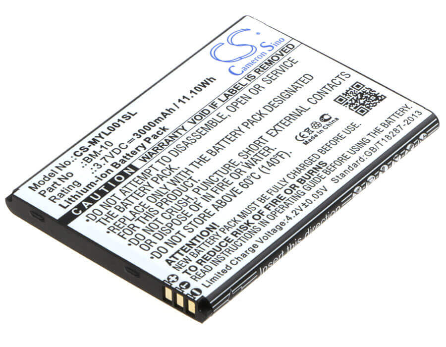 3.7V, Li-ion, 3000mAh, SmartPhone battery fits Myphone, Bm-10, L-line, 11.1Wh Mobile, SmartPhone Cameron Sino Technology Limited (Smartphone)