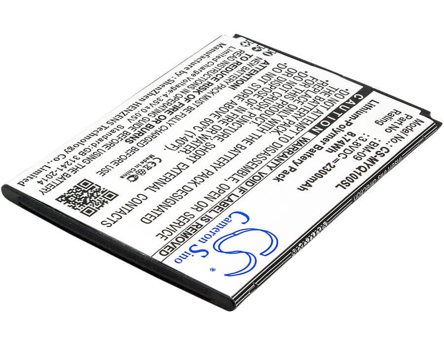 3.8V, Li-Polymer, 2300mAh, SmartPhone battery fits Myphone, Bm-09, Q-smart Premium, 8.74Wh Mobile, SmartPhone Cameron Sino Technology Limited (Smartphone)