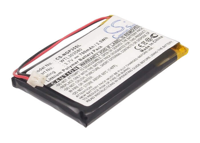 3.7V, Li-Polymer, 700mAh, batterie GPS compatible avec Navgear, Wtl303580, Gt35, Gt-35 3D, 2.59Wh GPS, Navigator Cameron Sino Technology Limited