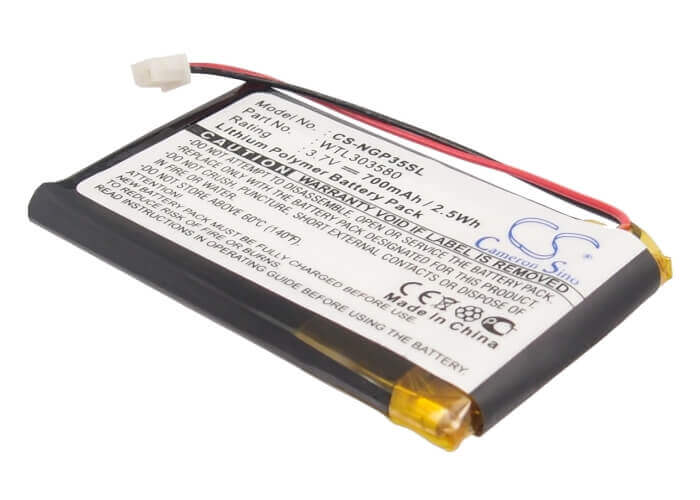 3.7V, Li-Polymer, 700mAh, batterie GPS compatible avec Navgear, Wtl303580, Gt35, Gt-35 3D, 2.59Wh GPS, Navigator Cameron Sino Technology Limited