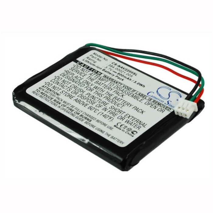 3,7V, Li-ion, 800mAh, batterie GPS compatible Navigon, 384.00021.005, 2200, 2200t, 2,96Wh GPS, Navigator Cameron Sino Technology Limited