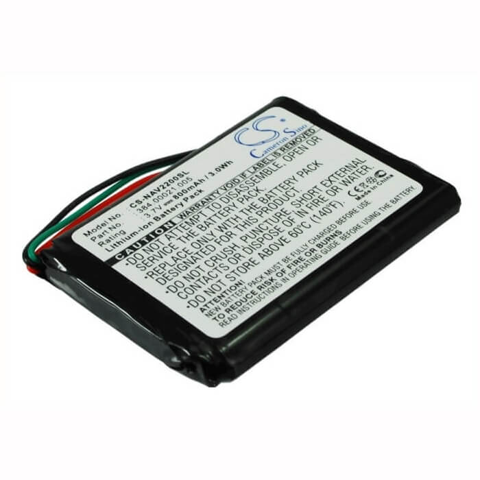 3,7V, Li-ion, 800mAh, batterie GPS compatible Navigon, 384.00021.005, 2200, 2200t, 2,96Wh GPS, Navigator Cameron Sino Technology Limited