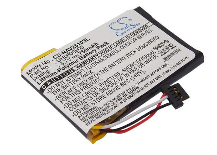 3,7V, Li-Polymère, 750mAh, batterie GPS compatible Navigon, Uh0600905, 2510, 2510 Explorer, 2,78Wh GPS, Navigator Cameron Sino Technology Limited