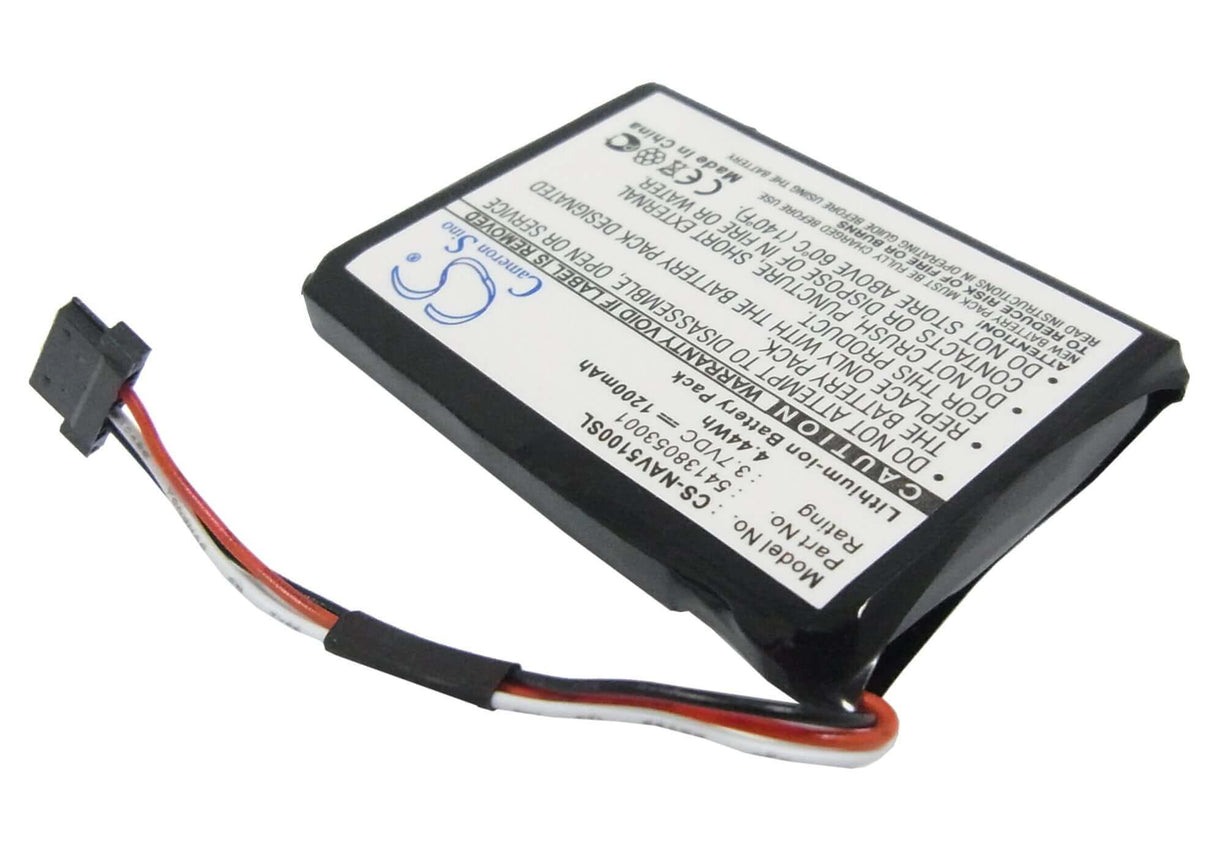 3,7V, Li-ion, 1200mAh, batterie GPS compatible avec Medion, Navigon, Md-95780, 4,44Wh GPS, Navigator Cameron Sino Technology Limited