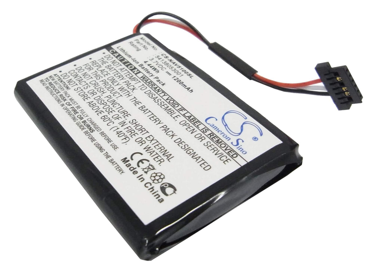 3,7V, Li-ion, 1200mAh, batterie GPS compatible avec Medion, Navigon, Md-95780, 4,44Wh GPS, Navigator Cameron Sino Technology Limited
