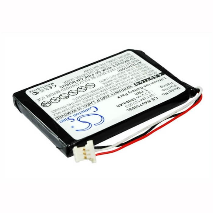 3,7V, Li-ion, 1000mAh, batterie GPS compatible avec Navigon, 541384120003, 72 Easy, 72 Plus Live, 3,7Wh GPS, Navigator Cameron Sino Technology Limited