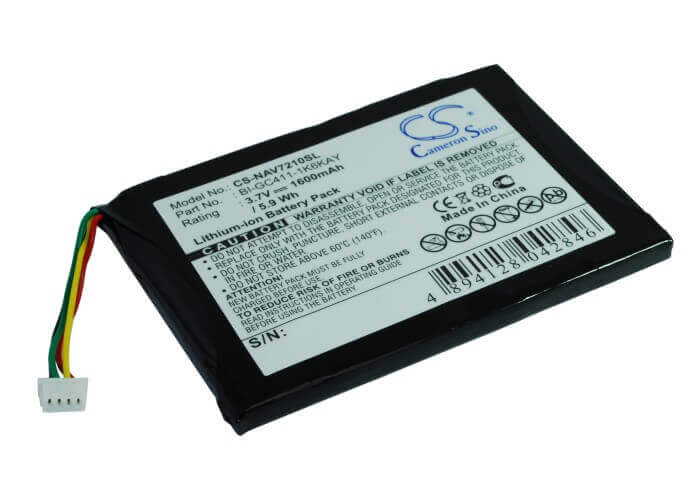 3,7V, Li-ion, 1600mAh, batterie GPS compatible Navigon, Bi-gc411-1k6kay, 7210, 7310, 5,92Wh GPS, Navigator Cameron Sino Technology Limited