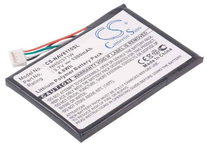 3,7V, Li-Polymer, 1300mAh, batterie GPS compatible Navigon, 761nh50371w, 8110, 81xx, 4,81Wh GPS, Navigator Cameron Sino Technology Limited
