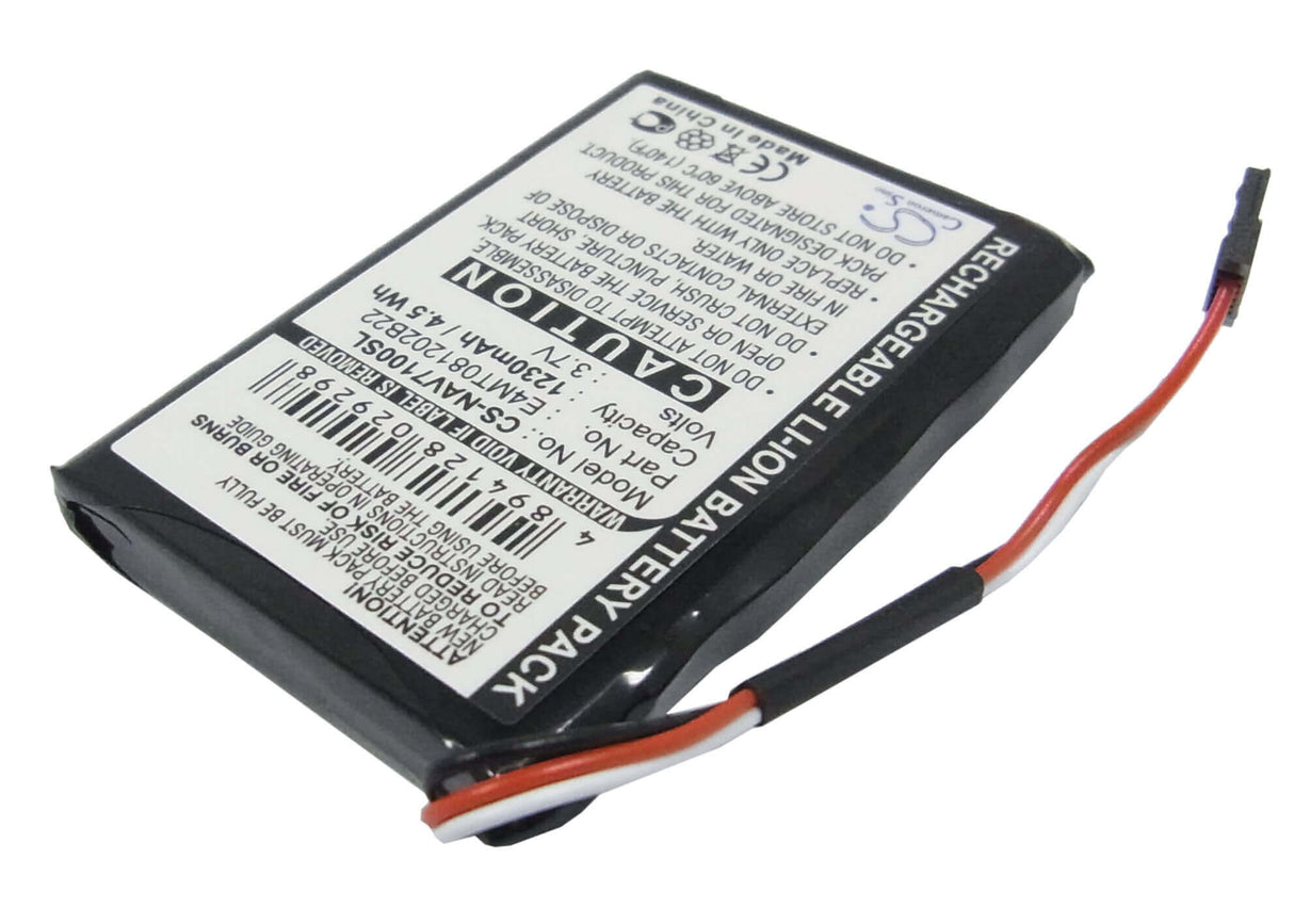 3,7V, Li-Polymer, 1230mAh, batterie GPS compatible avec Navigon, Navman, 541380530002, Triansonic Pna 7000, Triansonic Pna 7000t, 4,55Wh GPS, Navigator Cameron Sino Technology Limited