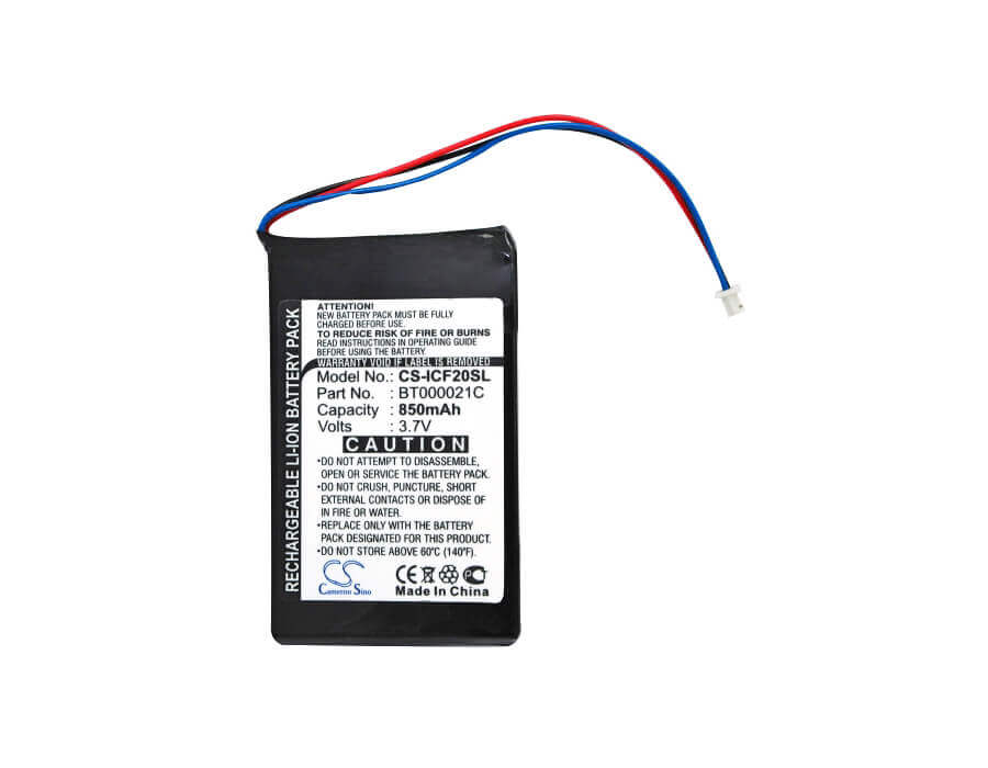 3,7V, Li-ion, 850mAh, batterie GPS compatible avec Navman, Bt000021c, F20, F20 Euro, 3,15Wh GPS, Navigator Cameron Sino Technology Limited