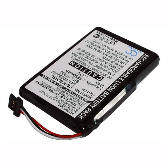 3,7V, Li-ion, 1250mAh, batterie GPS compatible avec Navman, 541380530002, S20, 4.63Wh GPS, Navigator Cameron Sino Technology Limited